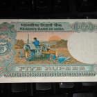 India Intia 5 Rupees 1975-> P80 UNC- - pikkukuva 2