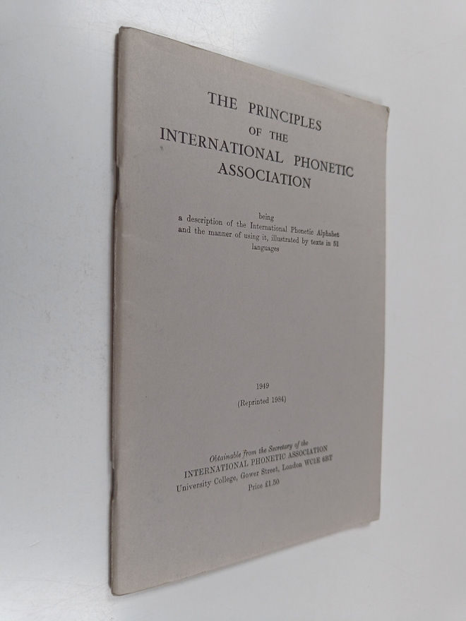 The Principles of the International Phonetic Association