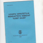 Radiolaitteet, luvasta vapautetut, ohjekirjanen 1989. - pikkukuva 1