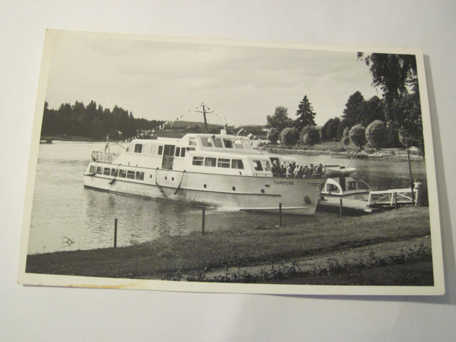 VANHA Postikortti Hämeenlinna Laiva Tampere 1950-luku