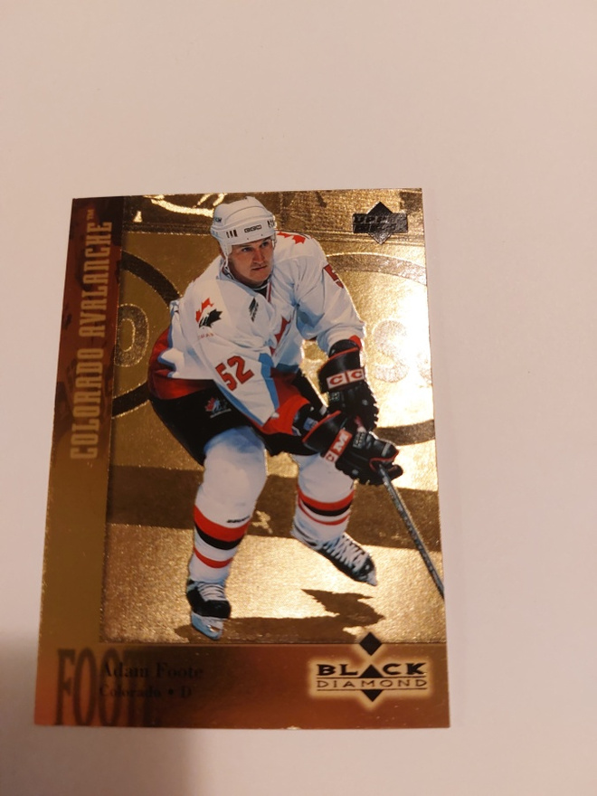 1996-97 Black Diamond Gold #52 Adam Foote