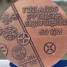 Ronssivärinen Suomi- Ruotsi Hiihtomitali, Halkaisija - 49 mm - pikkukuva 2