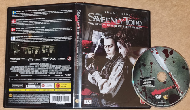 DVD Sweeney Todd FI Depp , Burton