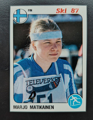 1987 Panini Ski #141 Marjo Matikainen