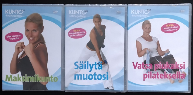 Kunto Plus kotiharjoittelu # 8, 11, 13 (3xDVD)