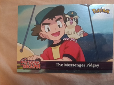 Screen Snaps! 07 Pokémon Blue Topps Holographic card