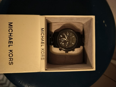 Tyylikäs musta Michael Kors MK5162 -keraamikello (kronografi