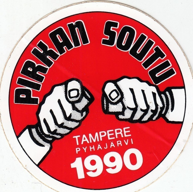 Tampere, Pirkan Soutu  1990  tarra  p220