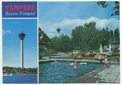 Tampere Näsinneula & Näsinkallion suihkulähde, 1970-luku