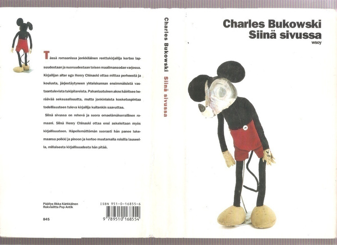 Bukowski, Charles: Siinä sivussa, WSOY 1991, sid.,1.p, K3