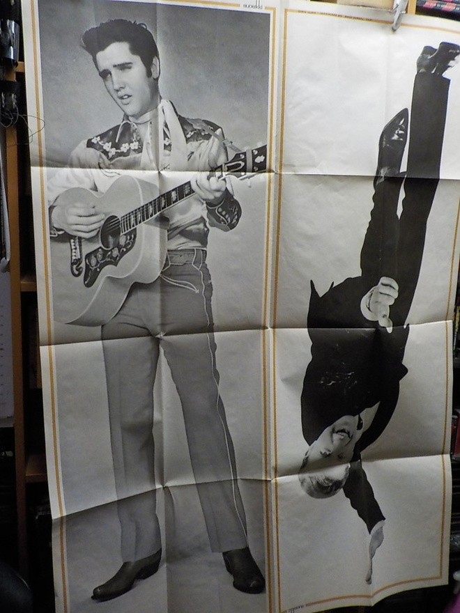 ELVIS / ANTTI EINIÖ MEGAJULISTE 60-LUVUN SUOSIKKI-LEHDESTÄ