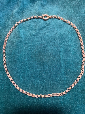 Kaulaketju, papu 14K/585, paino 10,25 g