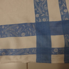 Vintage pöytäliina, vaaleansininen ja valkoinen - pikkukuva 2