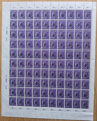 1946Yleismerkit leijonamalli,8mk/5mk violetti. LAPE313**