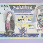 Zambia 10 Kwacha v.1986-88 UNC P-26e - pikkukuva 1