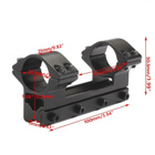 Kiikarintähtäimen jalka uusi kisko 11mm TAI 20mm/21mm 1kpl - pikkukuva 2