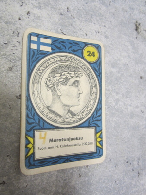 KERÄILYKORTTI BERLIININ OLYMPIALAISTA 1936