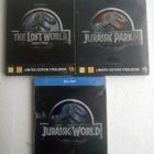 Jurassic steelbook elokuvat 3 kpl Blu-ray - pikkukuva 1