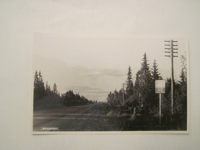 VANHA Postikortti Lappi Rovaniemi 1950-l Alkup.Mallikappale