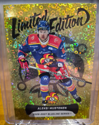 Blueline 2026-27 Limited edition yellow Aleksi Mustonen