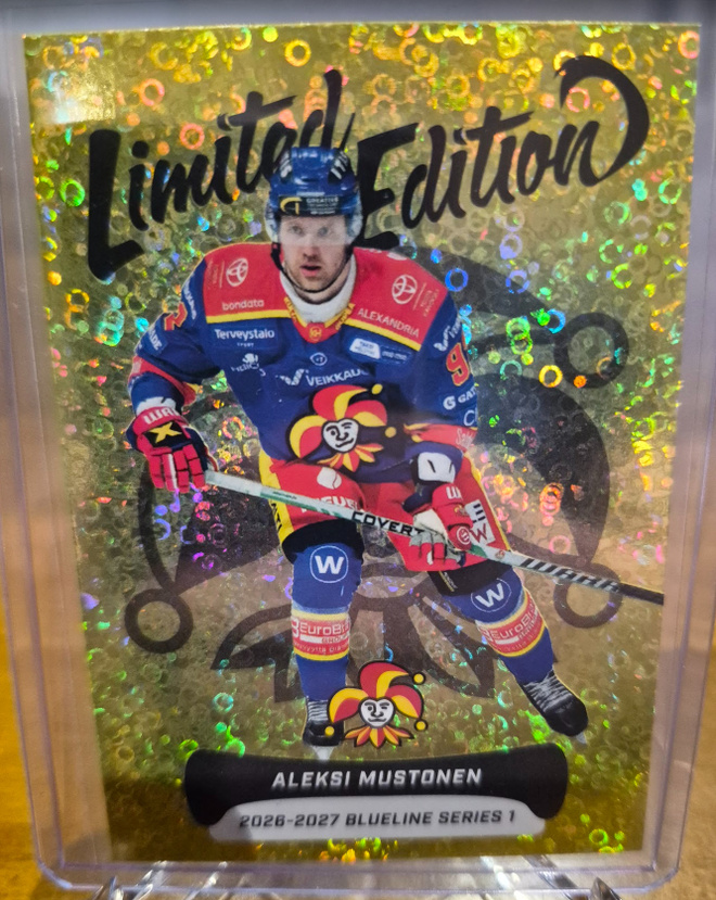 Blueline 2026-27 Limited edition yellow Aleksi Mustonen