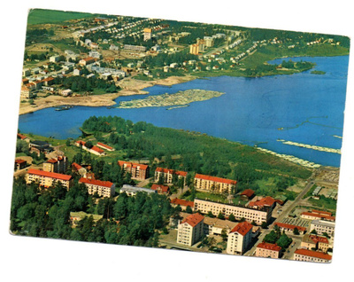 Varkaus: Ilmakuva (T:mi Karhumäki n:o 520 väri)