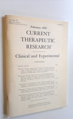 James T. (toim.) Culbertson : Current Therapeutic Researc...