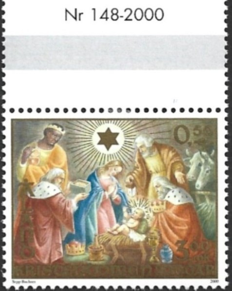 Åland 2000 Kristinusko 3,00 mk välilöpari numero ** LaPe 181