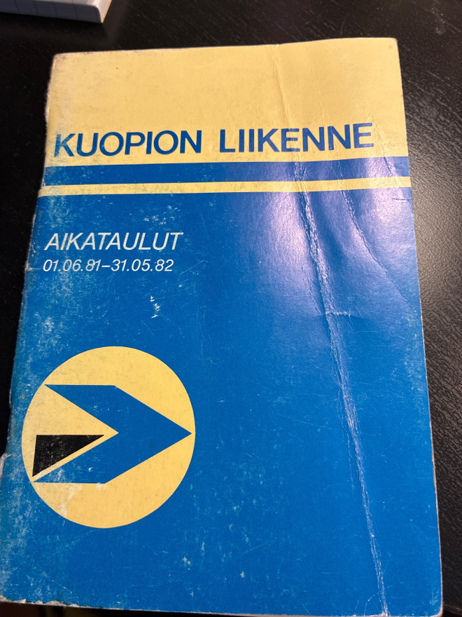 Aikataulut Kuopion liikenne 1981-1982
