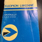 Aikataulut Kuopion liikenne 1981-1982 - pikkukuva 1