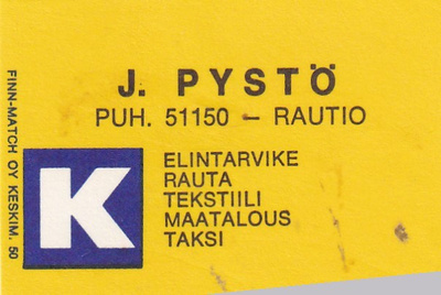 Rautio, J, Pystö  b592