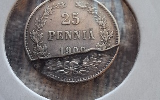 Erikoinen 25 Penniä 1909