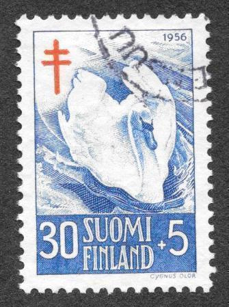 Tuberkuloosi 1956 30+5mk (LAPE 462) O