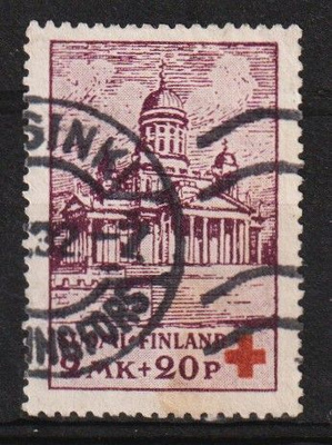 1931 2Mk+20p Punaisen ristin merkki leimattuna
