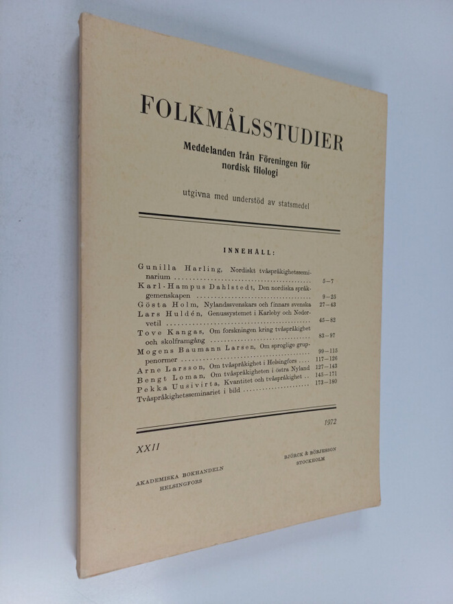 Ivar Westman ym. : Folkmålsstudier : Meddelanden från For...