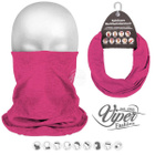 Viper Fashion 9in1 Mikrokuitukangas Putkihuivi, pinkki UUSI - pikkukuva 1