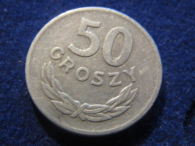 50 croszy 1949 Alumiini. Puola-Poland