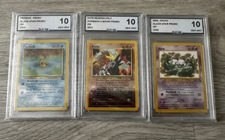 Harvinaiset Pokemon promokortit UCG 10