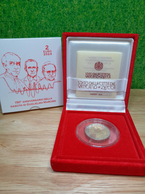 Vatikaani 2euro juhlaraha 2024 Marconi Proof