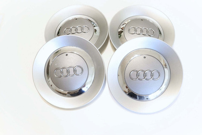 Audi vannekeskiöt – Kovera, Kromi-hopea-harmaa – 150mm (4k