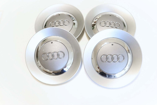 Audi vannekeskiöt – Kovera, Kromi-hopea-harmaa – 150mm (4k