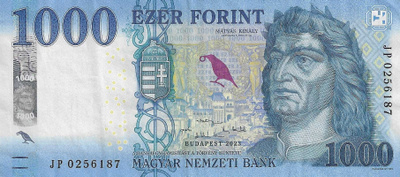 HUNGARY 1000 FORINT 2023. XF (Extremely Fine)