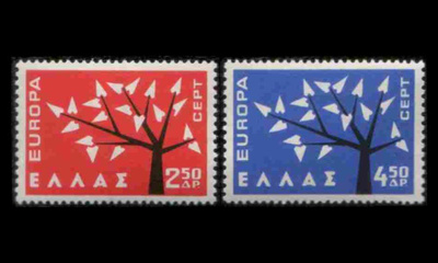 Kreikka 796-7 ** Europa (1962)
