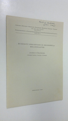 Jaakko Syrjämäki : Humidity perception in Drosophila mela...