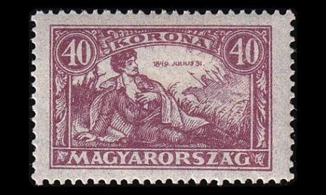 Unkari 372 * Sándor Pet?fi 40 Kr (1923)