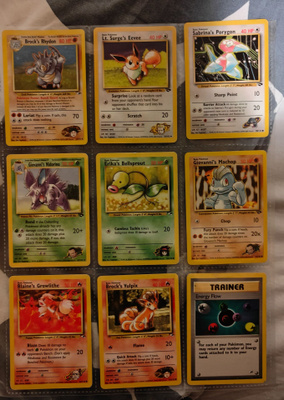 Pokémon WotC Vintage: Gym Heroes & Challenge 18kpl (2000)