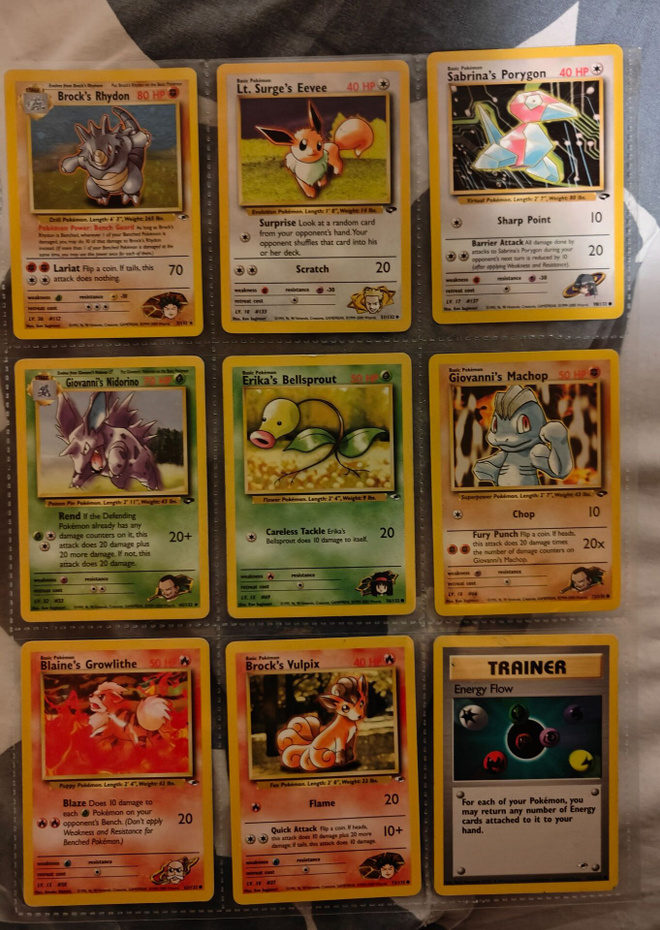 Pokémon WotC Vintage: Gym Heroes & Challenge 18kpl (2000)