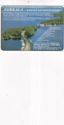 , Vääksy, Asikkala, sommitelma - ilmakuvakortti b611