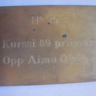 VANHA Palkinto Laatta AUK SATTR Kurssi 89 Priimus N 79 - pikkukuva 2