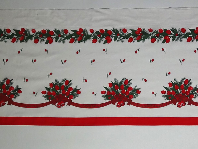 Jouluverhot - leveä kappaverho 220 cm x 58 cm